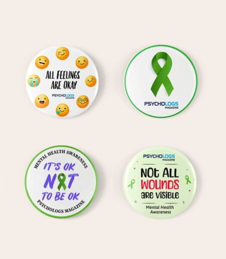 Product Combo Pack of 4 Round Badges