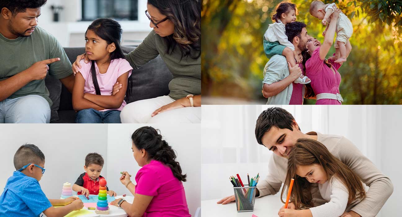 parents with their children