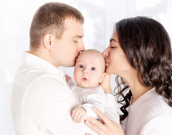 Parents with news born baby