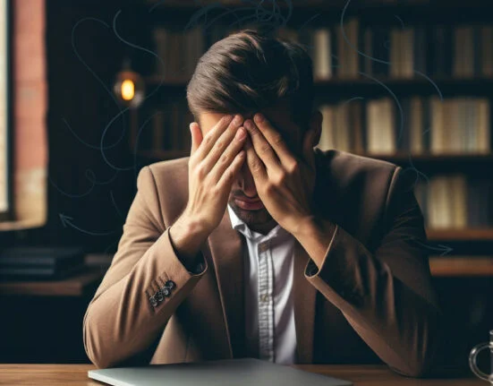 an overthinking man