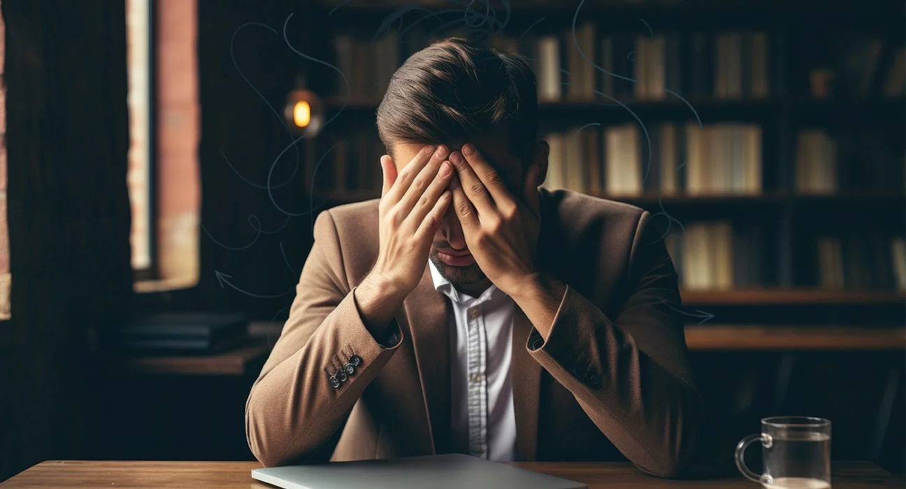 an overthinking man