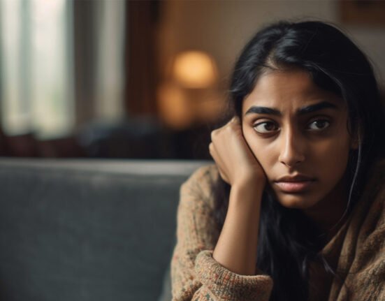 Indian Girl in depression