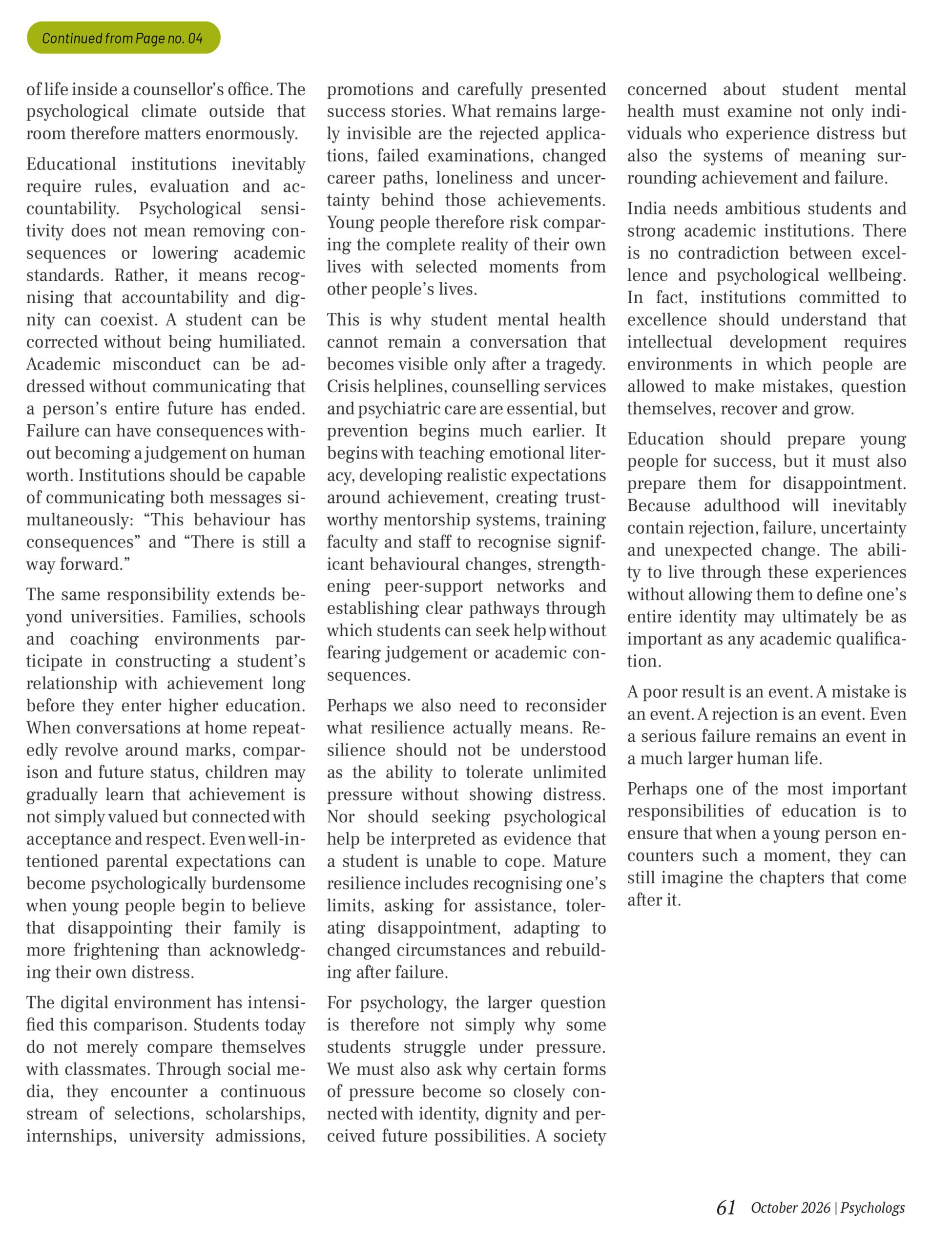 Psychologs eMagazine October 2026 - Image 5